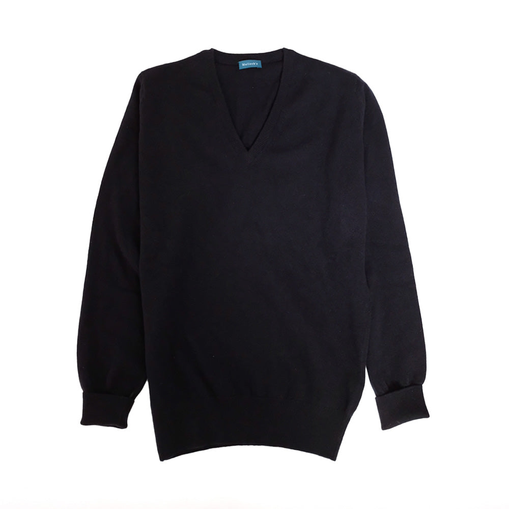 Navy Super Geelong V-Neck - X-Small