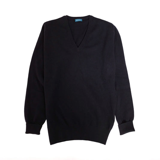 Navy Super Geelong V-Neck - X-Small