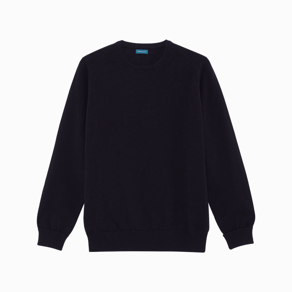 Navy Steadman Fine Lambswool Crew Neck - Malloch's