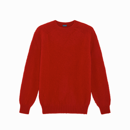Red Kelso Brushed Shetland Jumper - Malloch's