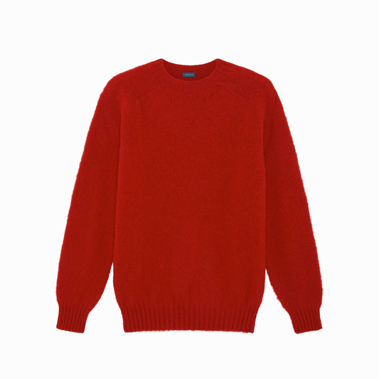 Red Kelso Brushed Shetland Jumper - Malloch's