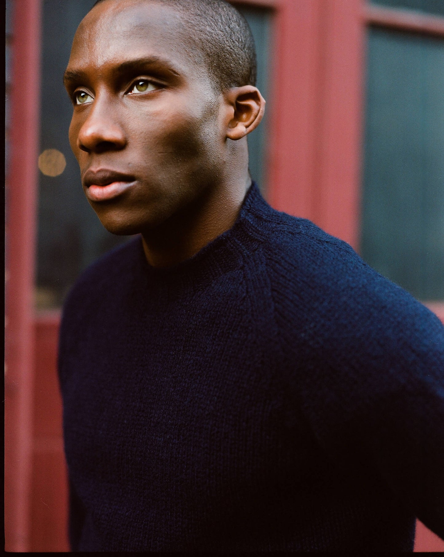 New Navy Kenmore Chunky Shetland Jumper
