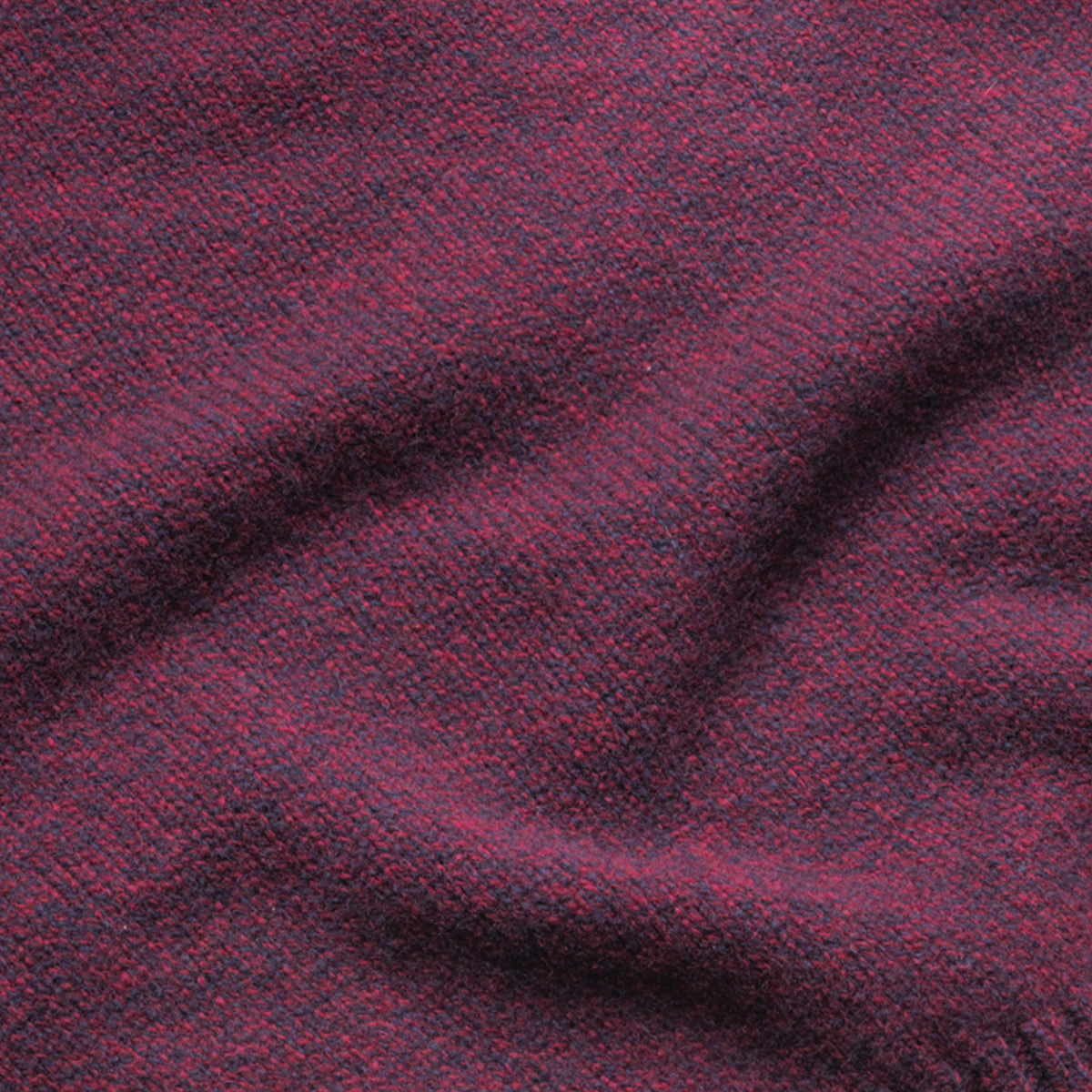 Burgundy Dean Crew Neck Lambswool Jumper