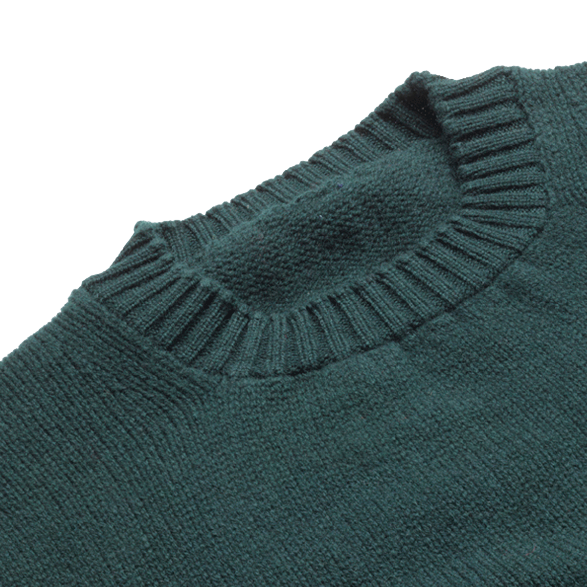 Green Dean Lambswool Crew Neck Jumper