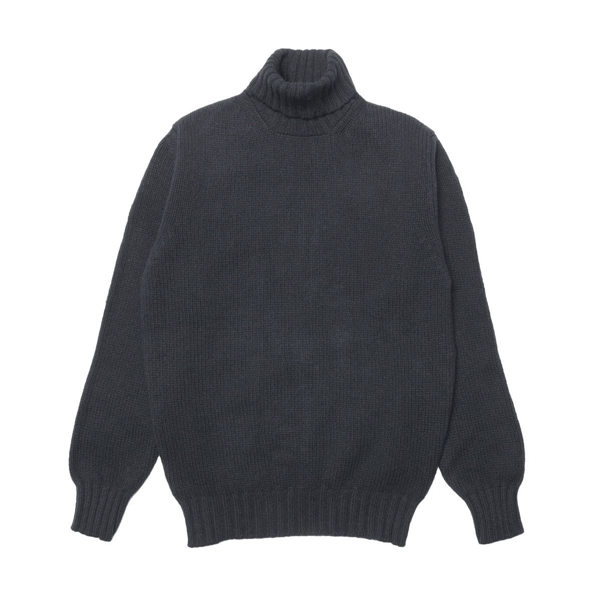 Black Newman Lambswool Roll Neck Jumper - Malloch's