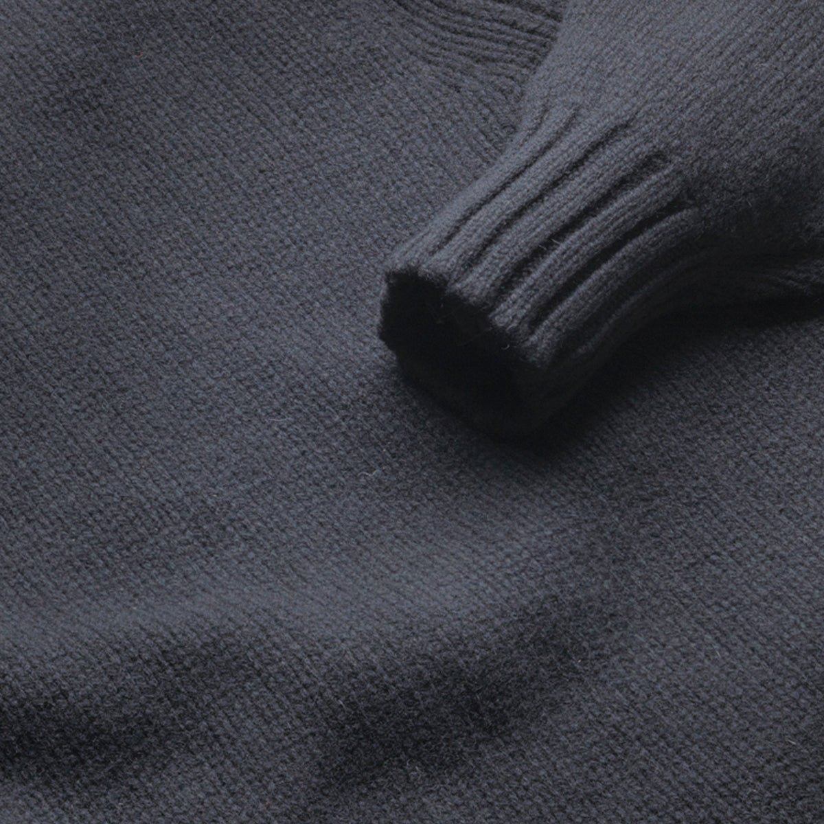 Black Newman Lambswool Roll Neck Jumper - Malloch's