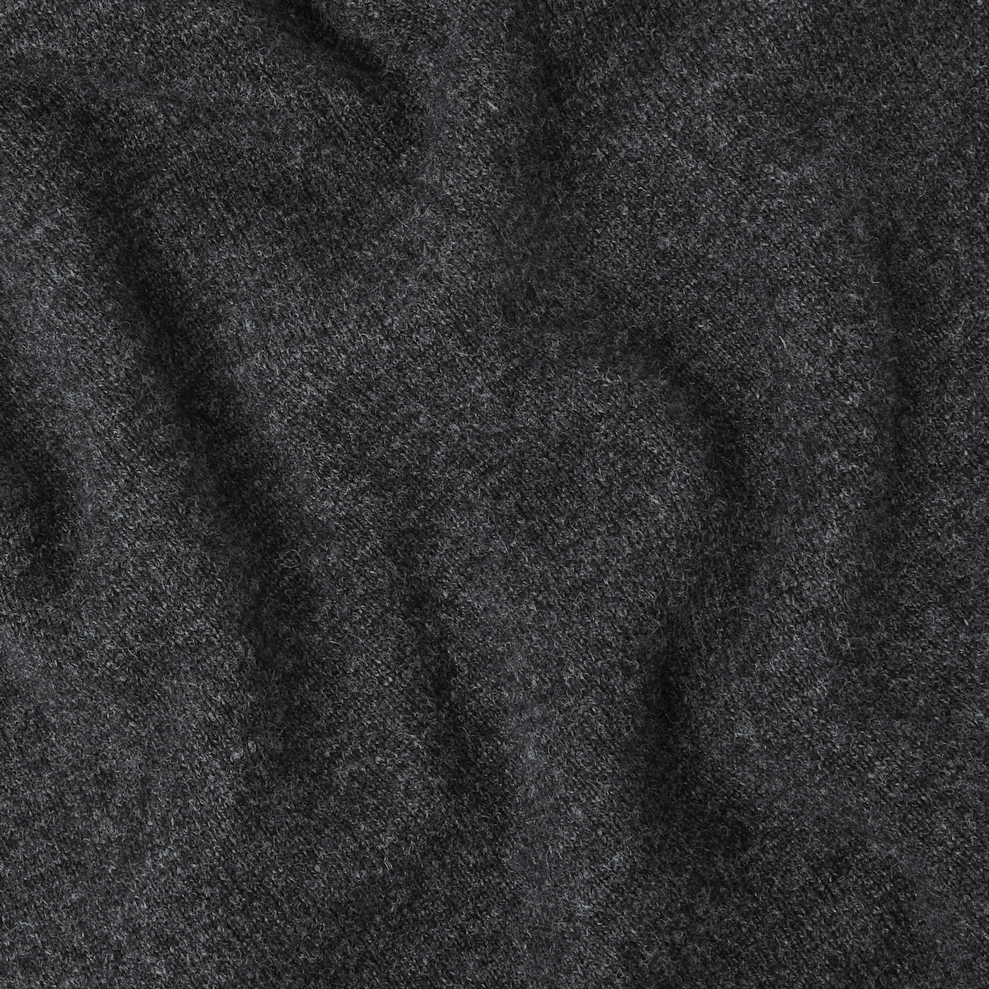 Charcoal Steadman Fine Lambswool Crew Neck | Perennial Knitwear - Malloch's