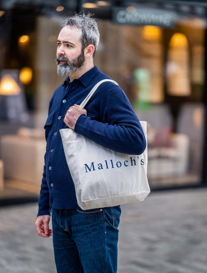 Ecru Denim Shopping Tote - Malloch's