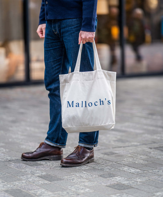Ecru Denim Shopping Tote - Malloch's