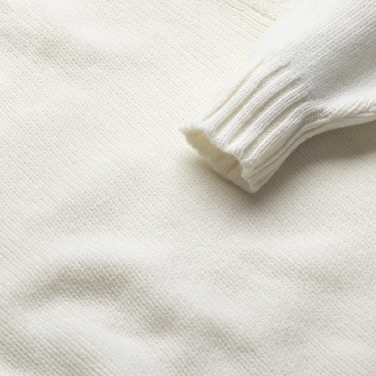 Ecru Newman Lambswool Roll Neck Jumper - Malloch's