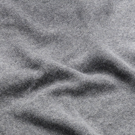 Grey Steadman Fine Lambswool Crew Neck | Perennial Knitwear - Malloch's