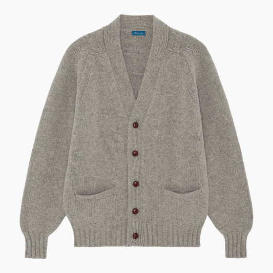 Flannel Grey Grant Chunky Knit Cardigan