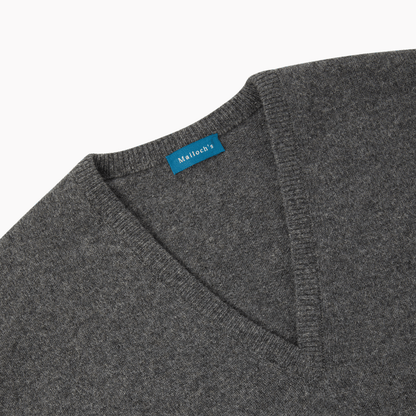 Grey Steadman Fine Lambswool V-Neck
