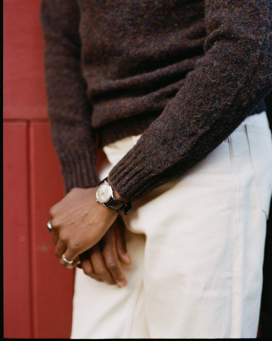Midnight Kelso Brushed Shetland Jumper - Malloch's