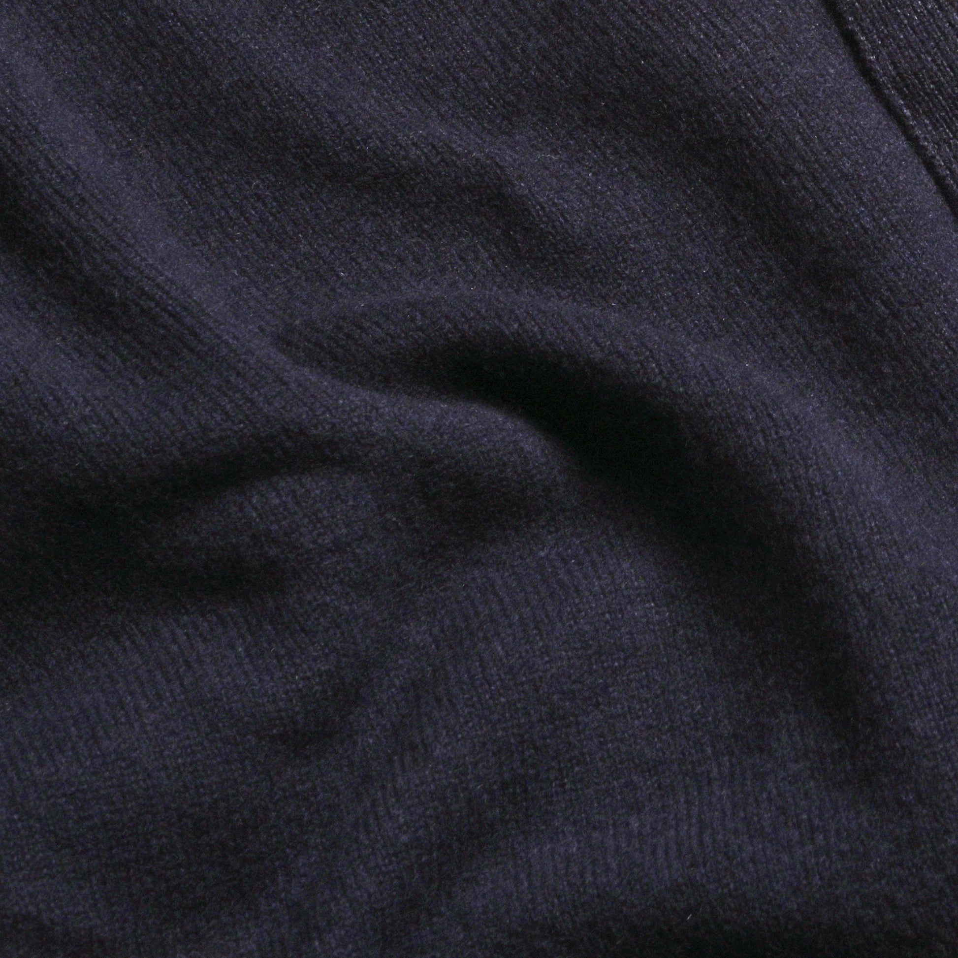 Navy Kelly Sports Collar Lambswool Jumper - Malloch's