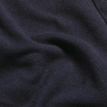 Navy Kelly Sports Collar Lambswool Jumper - Malloch's