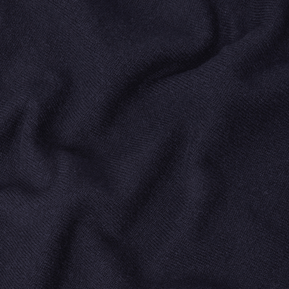 Navy Steadman Fine Lambswool Crew Neck - Malloch's
