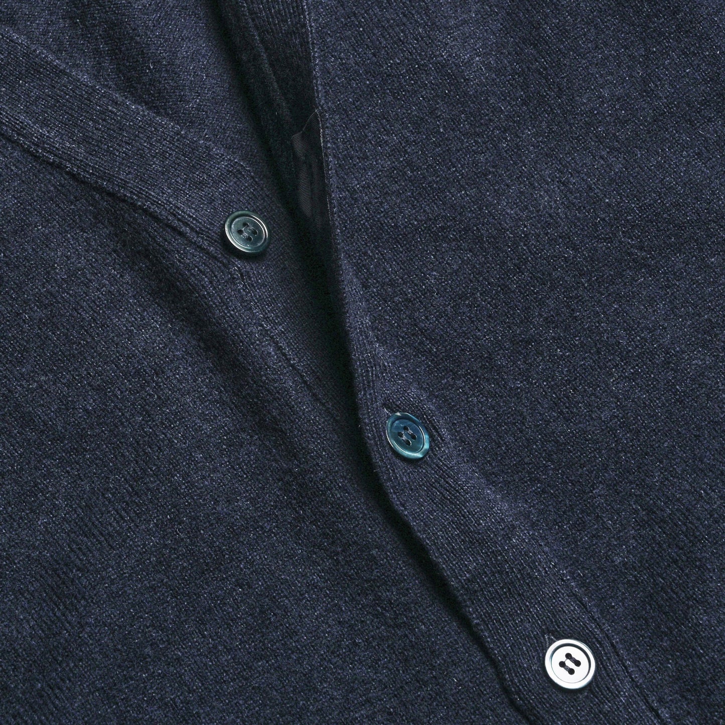 Navy Stewart Fine Lambswool Cardigan | Perennial Knitwear - Malloch's